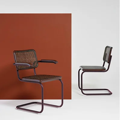 Thonet Freischwinger Dark Melange Chestnut